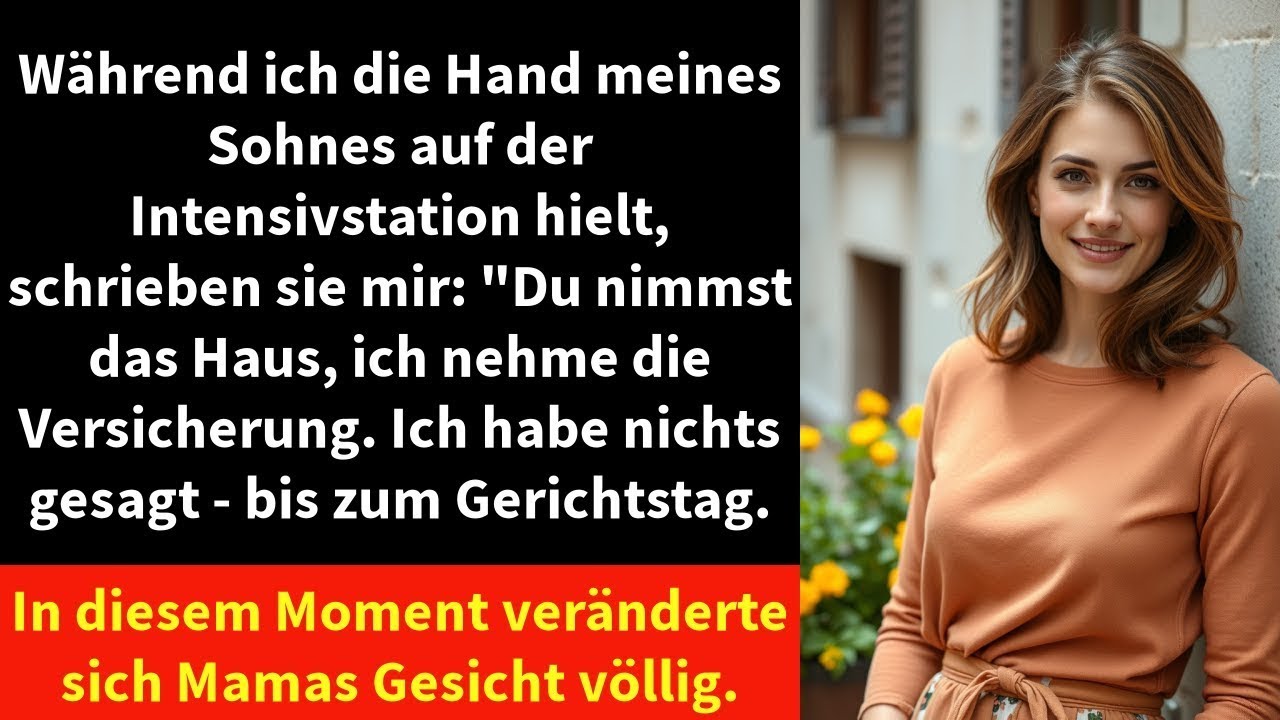 Während ich die Hand meines Sohnes auf der Intensivstation hielt, schrieben sie mir：