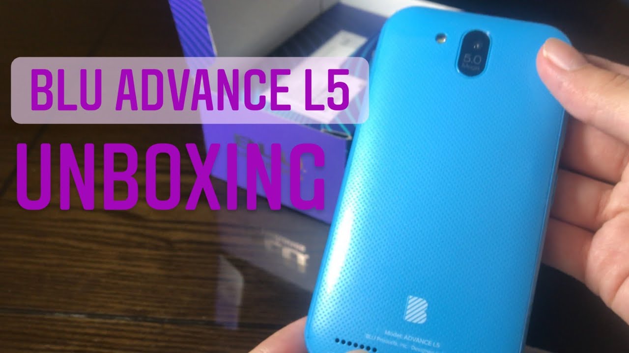 BLU ADVANCE L5 UNBOXING - YouTube