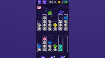 Ball Sort Master Game Level - 215 Without Boosters | Puzzle Game | #entertainment #puzzle #games