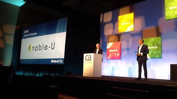 Enable-U wint Partner of the Year Award tijdens CA World 2015