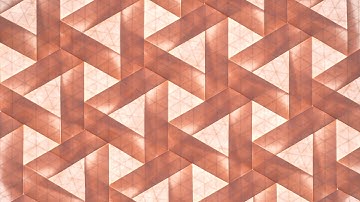 Mixed Depth Weave Origami Tessellation