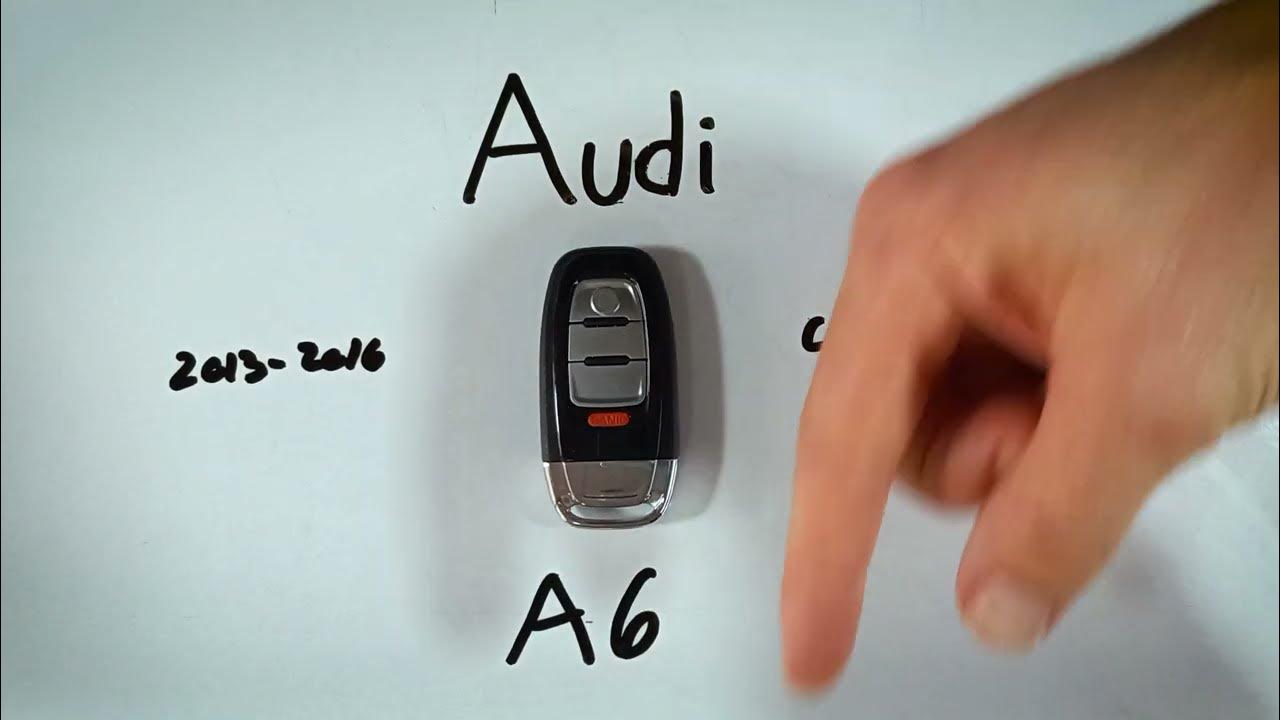 Audi A6 Key Fob Battery Replacement (2013 2016) YouTube