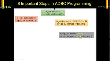 004 8 Important Steps in ADBC Programming
