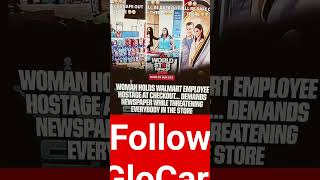 Woman Holds Walmart employee hostage at checkout demands NEWSPAPER😂🤣