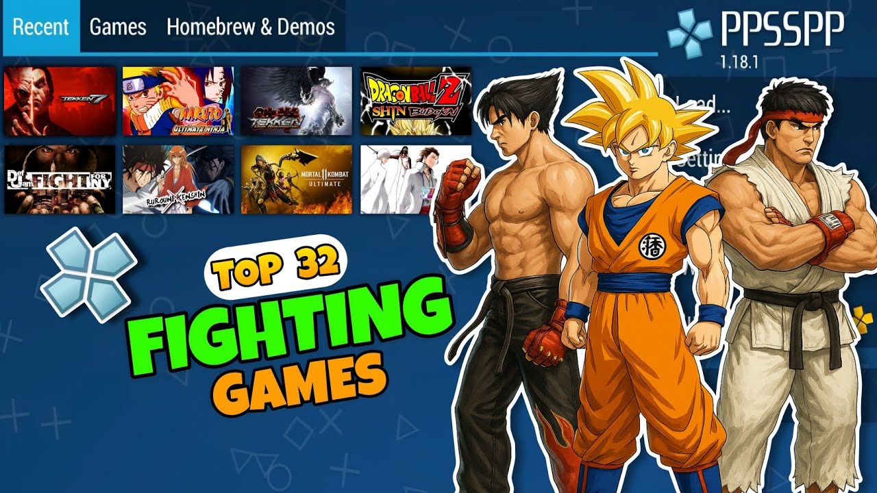 Top PPSSPP Fighting Games of All Time | Best PSP Fighting Games