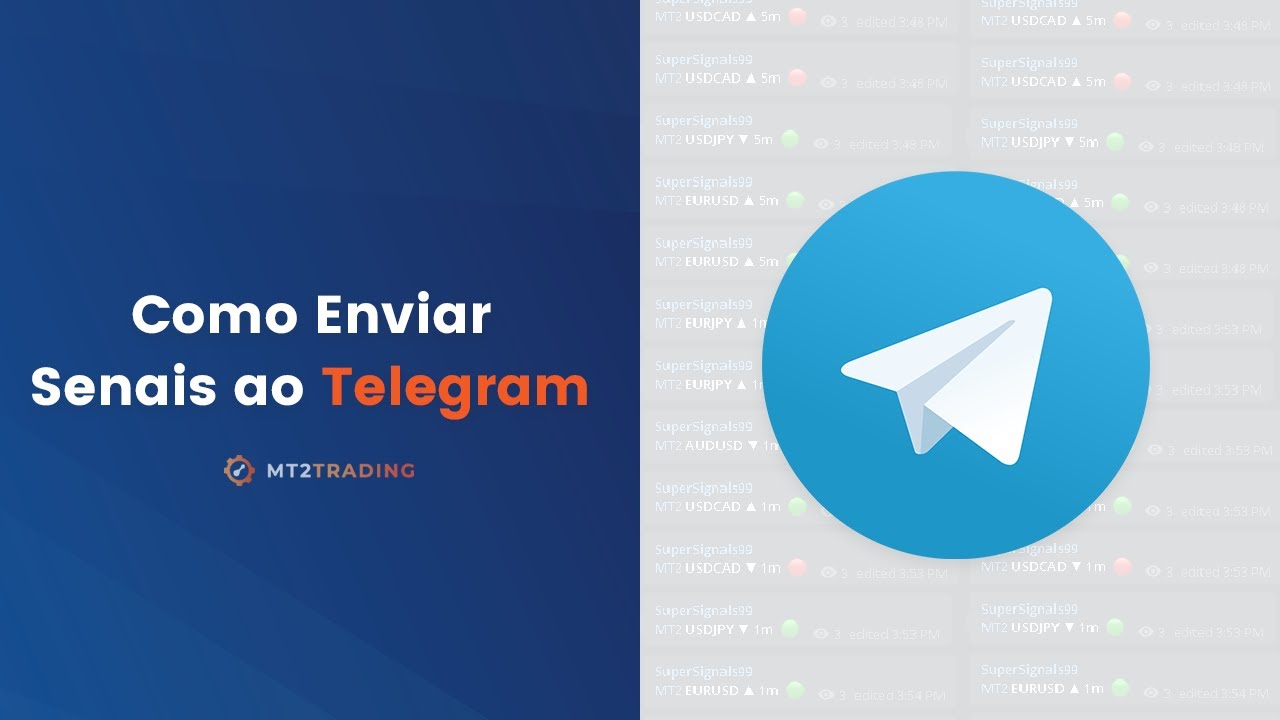 Como enviar sinais para o Telegram a partir do MetaTrader 4/5 – MT2Trading – Robo de Opções Binárias