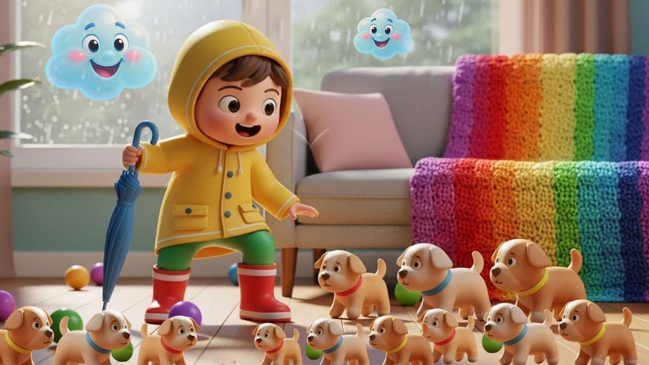 Rainy Day Song for Kids 🌧️ | Dance, Clap & Sing Along! | Ziggy Zaps Nursery Rhymes