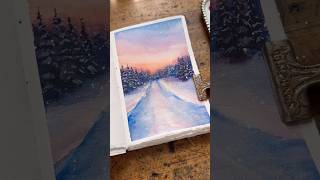 Paint a Colorful Winter Landscape