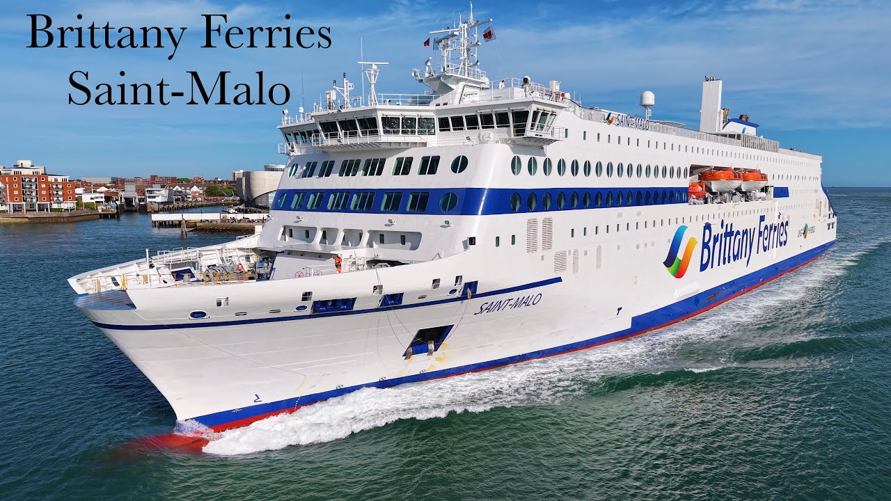 Brittany Ferries - Saint-Malo - Entering Portsmouth Harbour 30/05/2025 - DJI Air 3s - 4K