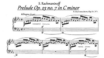 S. Rachmaninoff - Prelude Op. 23 no. 7 in C minor