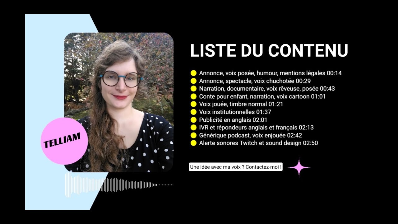enregistrer votre voix-off femme en français ou anglais