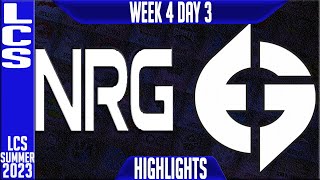 NRG vs EG Highlights | LCS Summer 2023 W4D3 | NRG Esports vs Evil Geniuses