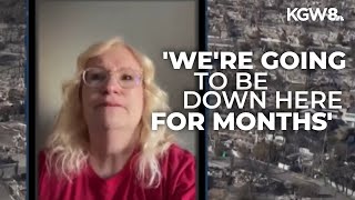 Red Cross volunteers from Oregon help people displaced by California fires