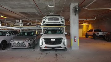 The Automated Parking Company Mechanical Double Stacker Video 2