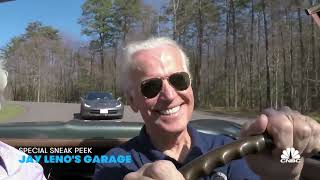 Joe Biden Driving a Corvette Stingray and falling Off a Bike