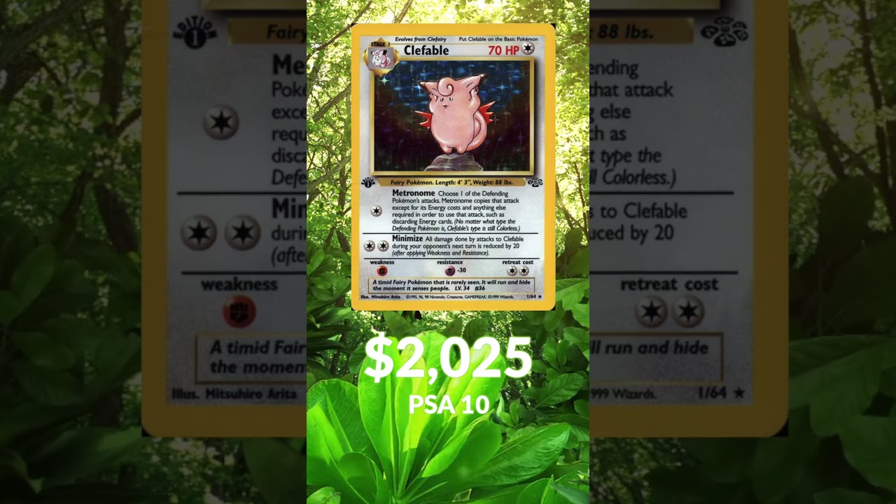 Top 10 most expensive Jungle Pokmon Cards - YouTube