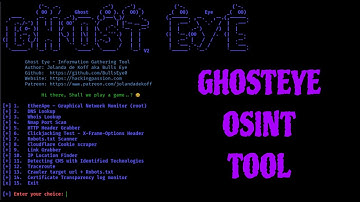 Ghost Eye OSINT Tool — Install, Run & Test Features
