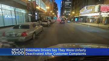 Rideshare Drivers Say They Have Been Unfairly Deactivated After Customer Complaints