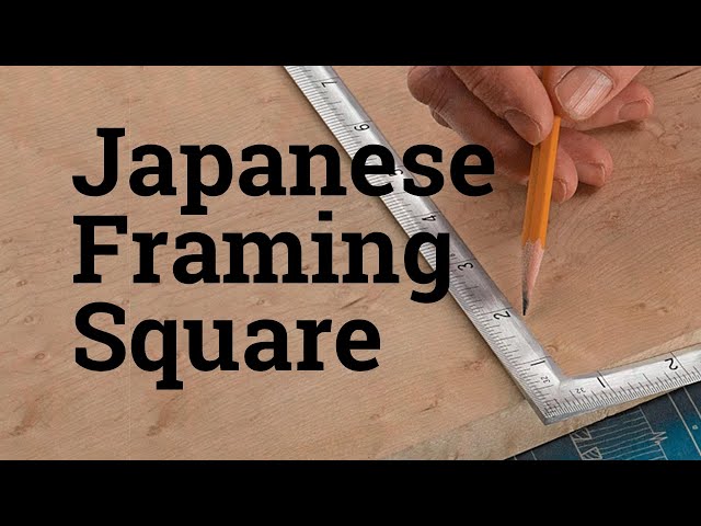 Japanese Framing Square - YouTube