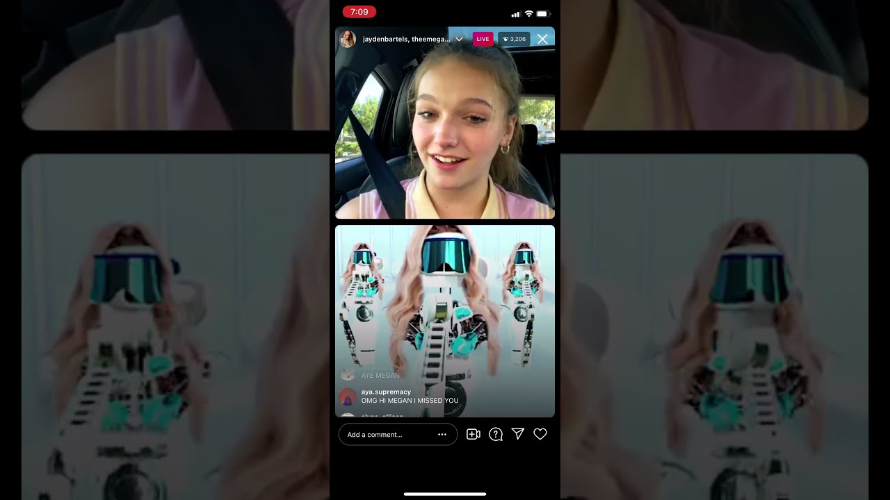 jayden bartels live on IG with Megan 4/18/21
