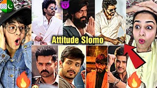 South Indian Actors Dangerous Attitude Slomo Videos🔥| Brown Munde😈💪 || Pakistani Reaction