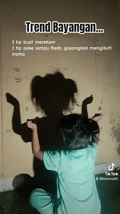 Trik bikin Video Trend bayangan anak kecil #trendviral2025 #trendtiktok