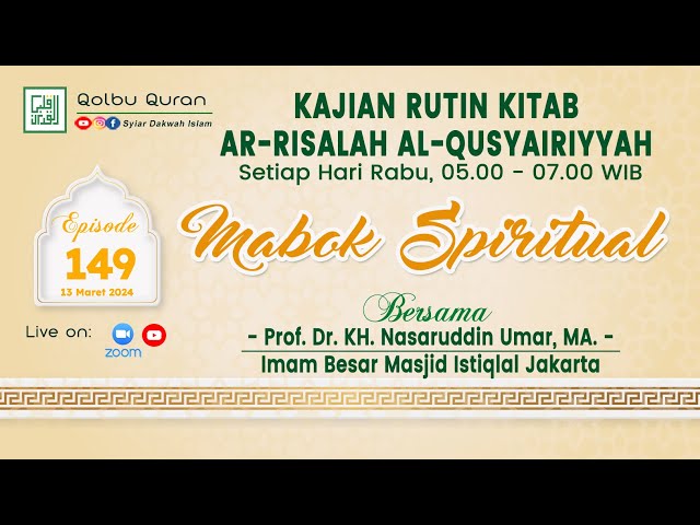 Mabok Spiritual - Prof. Dr. KH. Nasaruddin Umar, MA. class=