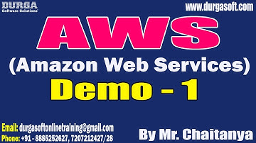 AWS (Amazon Web Services) tutorials || Demo - 1 || by Mr. Chaitanya On 08-01-2024 @8PM IST