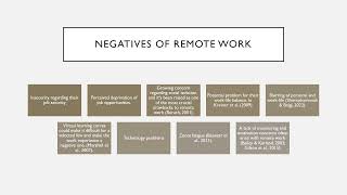 Remote Work Influencing Job Satisfaction