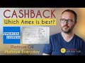 The best cashback credit card (UK): American Express Platinum vs Platinum Everyday