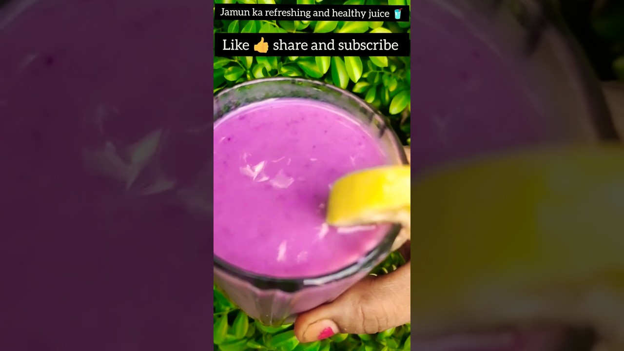 how to make jamun juice at home cool and nutritious 