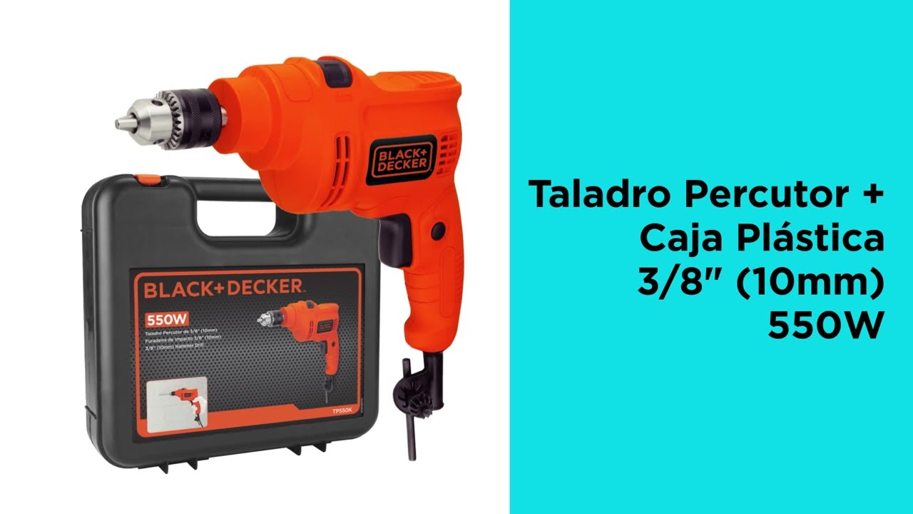 Comprar Taladro Percutor Black+Decker 3-8 Black And D 550W