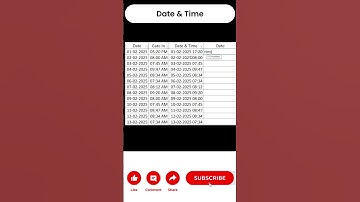How to separate joint  Date & Time #excelformula #advanceexcel  #exceltips