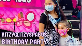 Rockstar Spa Bus Surprise Birthday Party Ritzyglitzyspabus Girls Birthday Party Dance Party