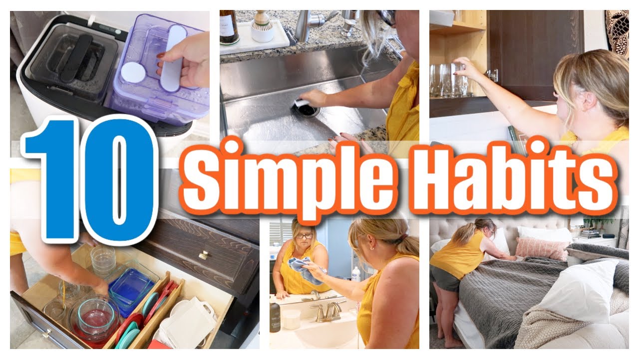 10 Quick HABITS For A Clean Home | Daily Cleaning Routine | Mom to Moms