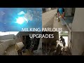 Milking parlour upgrades  welding and fabrication and concrete