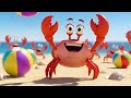 ¡Fiesta de Tambores en la Playa con el Cangrejo! 🦀🥁 Canciones Infantiles y Rimas para Niños y Bebés