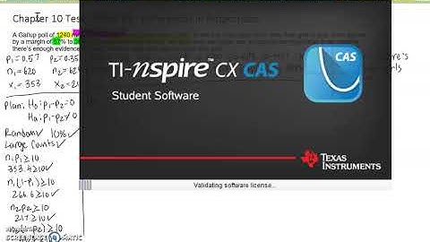 AP Stats Chapter 10 Test Problem #1