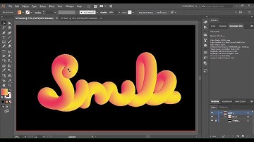 Adobe Illustrator Tutorials For Beginners -  Create a 3D Vector Tube Script Text in Illustrator