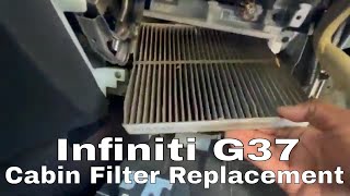 How To Replace The Cabin Air Filter In Your Infiniti G37!!! The correct and easy way screenshot 5