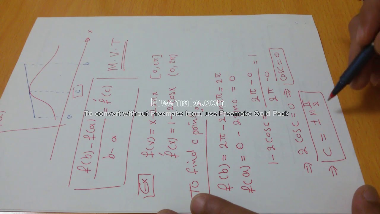 The Mean Value Theorem  نظرية معدل القيمة
