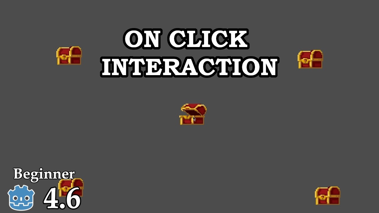 How to make a on click interaction - Learn Godot 4 2D - no talking ...