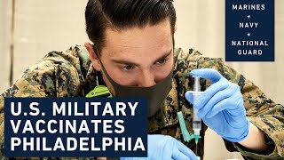 U.S. Marines, Sailors, and National Guard members vaccinate Philadelphia by Team MLG 717 views 3 years ago 2 minutes, 2 seconds