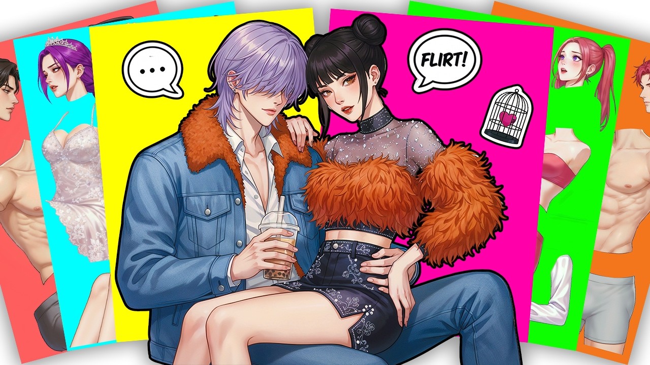 Flirting with the bad boy 😈 HUNTRIX ZOEY x SAJA BOYS MYSTERY - KPOP DEMON HUNTERS | Sticker Book DIY