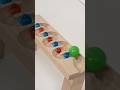 Marble Run Race ☆ Wooden slope & stairs marble course. #マーブルラン #asmr