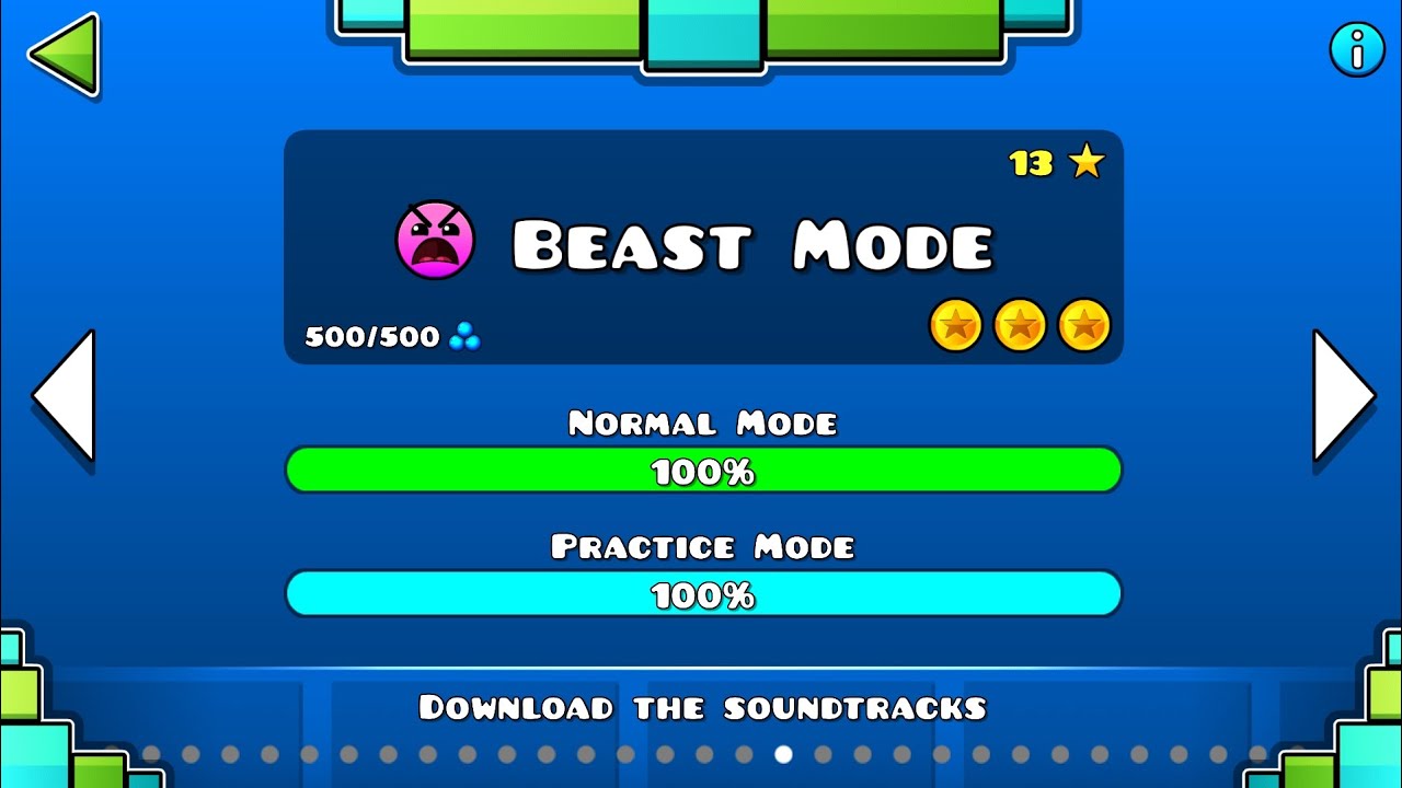 Geometry Dash - Level 18 Series: Beast Mode 100% Complete [All Coins]
