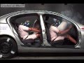 Crash test  belted vs unbelted passengers