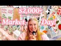 I made over $2,000 in a day! // small business vlog