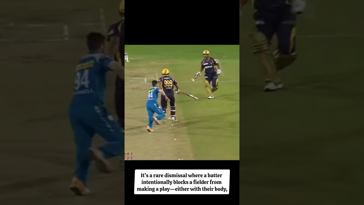 Obstructing the Field?! Yusuf Pathan’s Rare IPL Dismissal! 😱🏏 