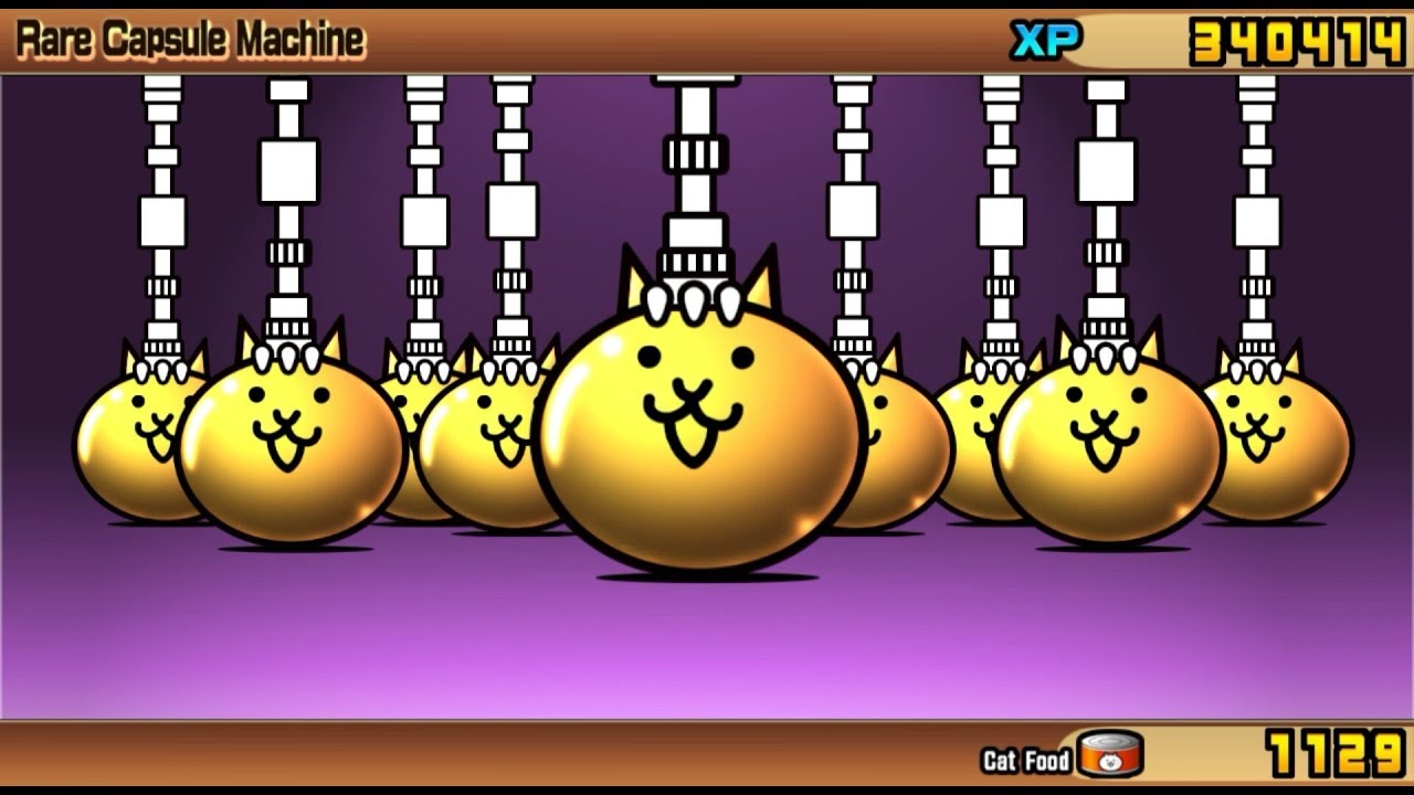 Draw 11 rare capsule The battle cats YouTube